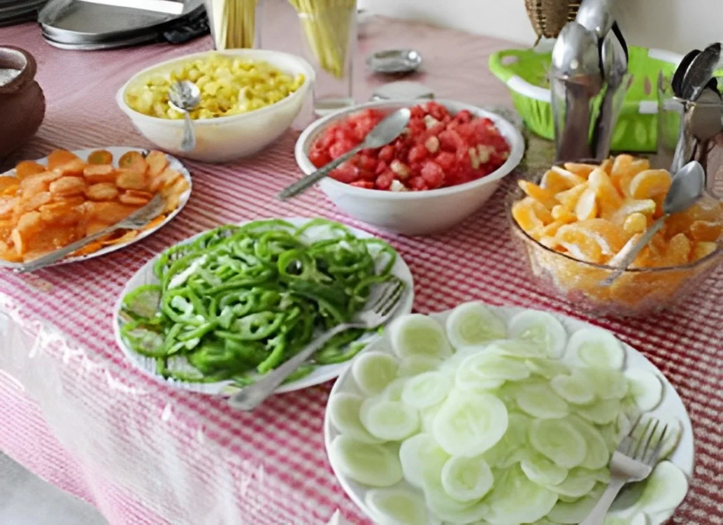 Nutritious food served during YTTC at Tattvaa Yogashala, Kerala