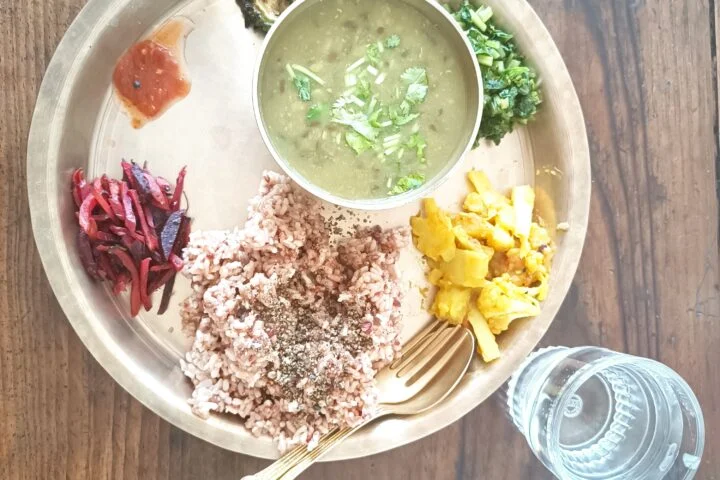 Nutritious food served during YTTC at Tattvaa Yogashala, Nepal
